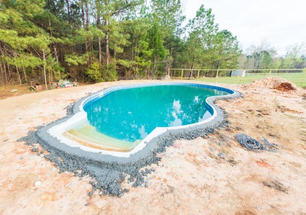 Pool Landscape Leveling in Goshen
