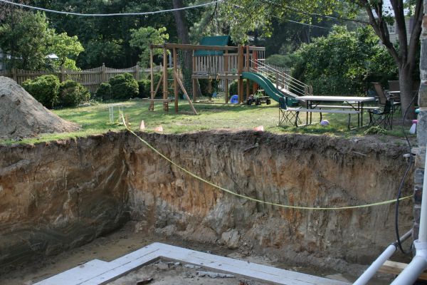 Footer Digging in Goshen