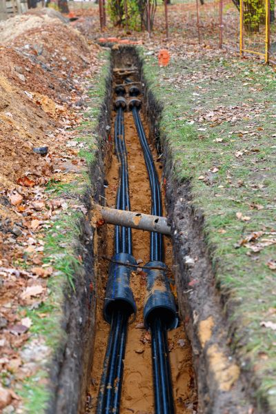Electrical Line Excavation in Goshen